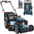 SENIX 201cc 22" 3-in-1 Gas Lawn Mower  Variable Speed Rear Wheel Self-Propelled Mower  Mulching  Bagging  Discharging  Foldable  6 Cutting Height Adjustable  for Garden Yard