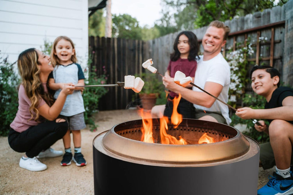Solo Stove Yukon 2.0 + Stand, 27 Inch Smokeless Fire Pit �C Portable Stainless Steel Outdoor Fireplace - 360�� Airflow Technology and Removable Ash Pan �C Ideal for 6 or More People, 43.9lbs, Ash