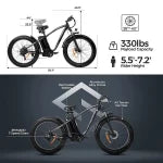 Outdoor electric bike with 48V/15Ah lithium battery ??Black