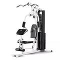 Marcy 150-Pound Stack Home Gym, Dual-Function Arm Press & Leg Developer, Full Body Workout, Black/White