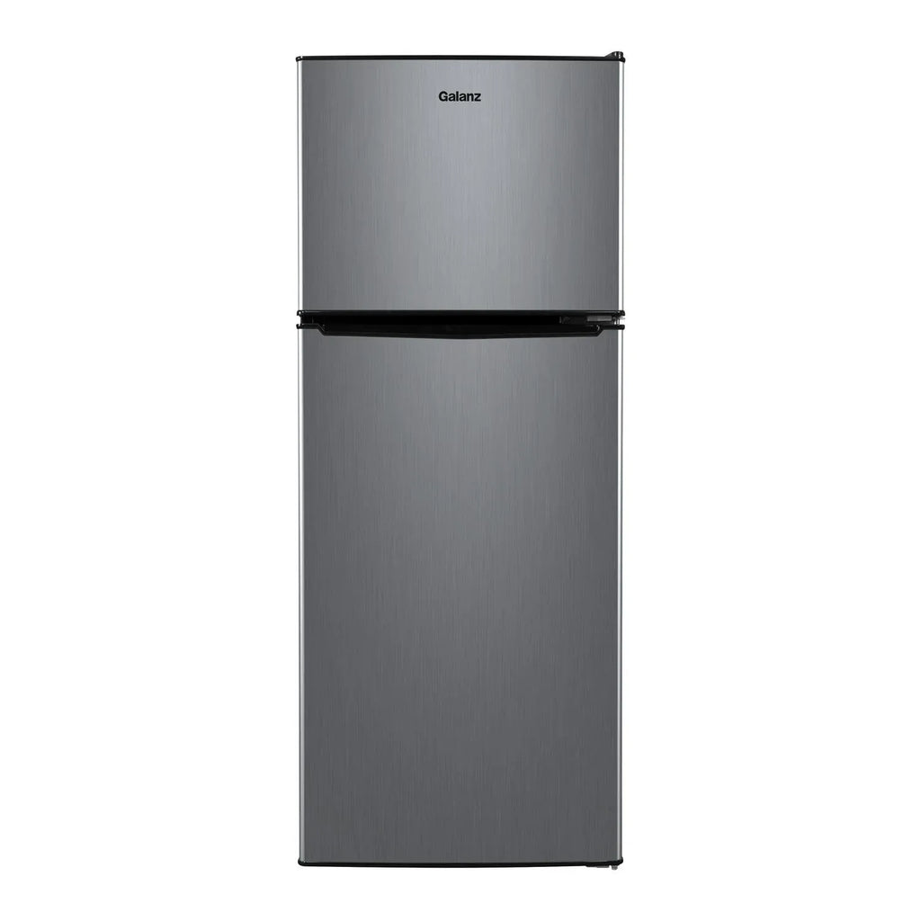 4.6. Cu ft Two Door Mini Refrigerator with Freezer, Stainless Steel