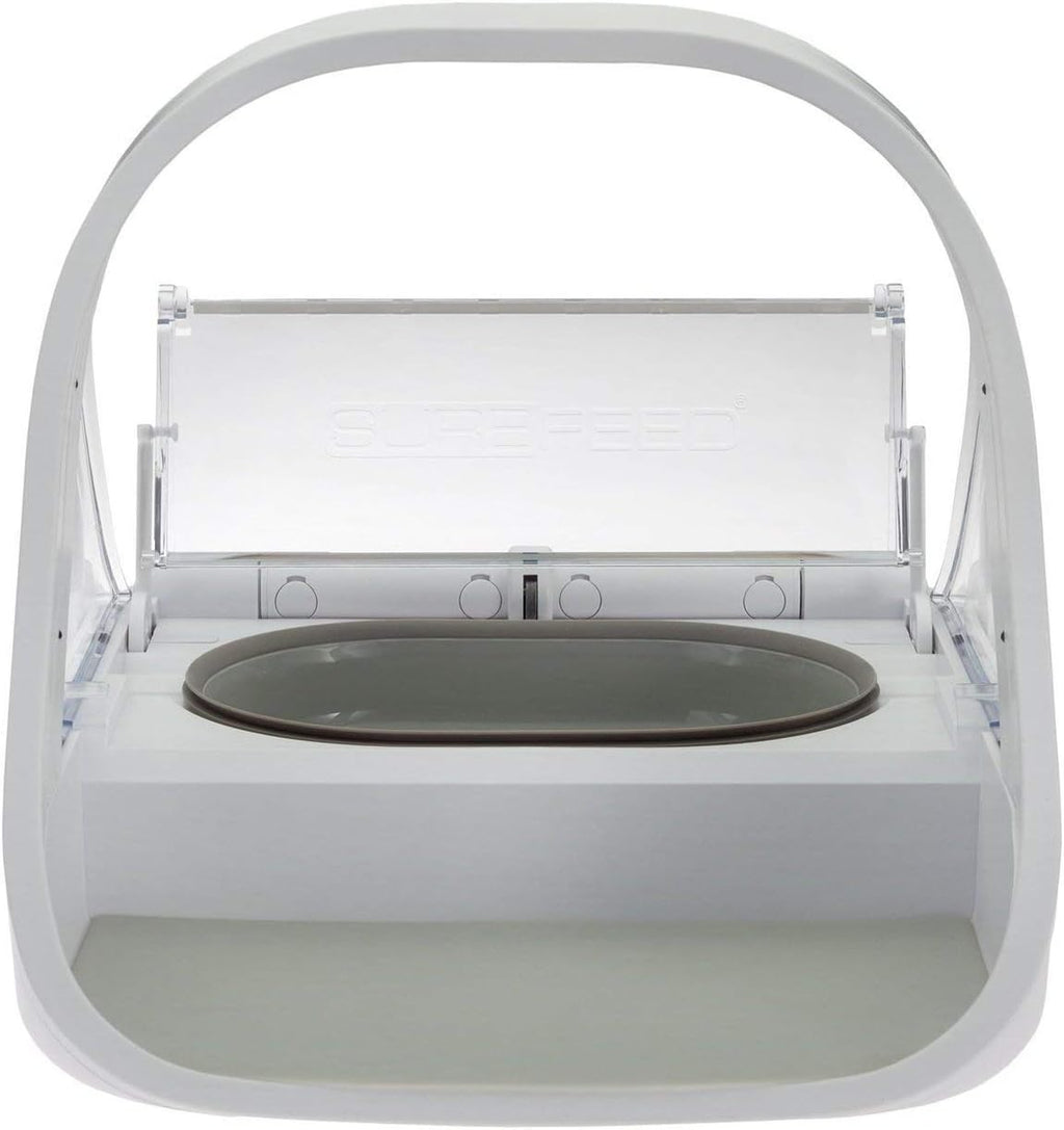 Automatic Pet Feeder -Microchip Pet Feeder – MPF001 – Suitable for Both Wet and Dry Food – Bonus eOutletDeals Pet Towel
