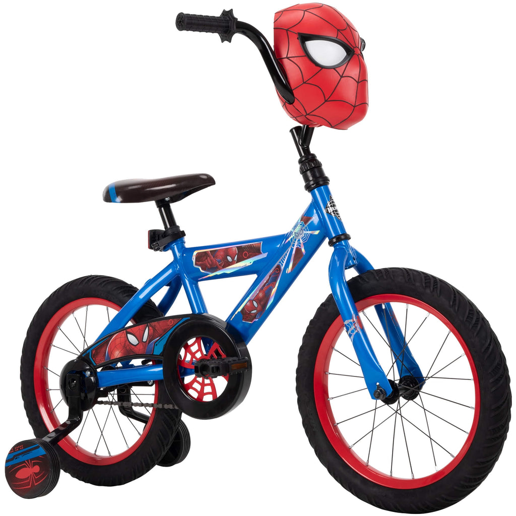 Huffy Marvel Spider-Man Kids Bike, 16��� Wheels, Ages 3+, Training Wheels, Steel Frame, Coaster Brake