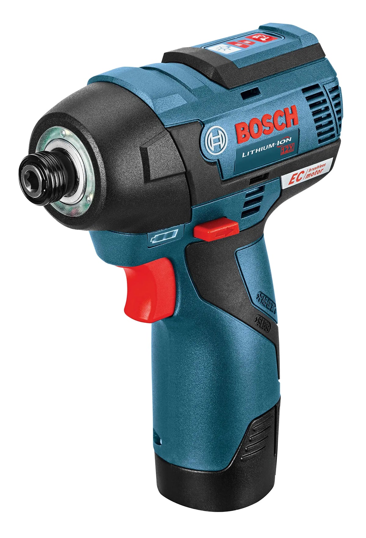 BOSCH CLPK22-120 12V Max Cordless 2-Tool 3/8 in. Drill/Driver and 1/4 in. Impact Driver Combo Kit with 2 Batteries, Charger and Case,Blue