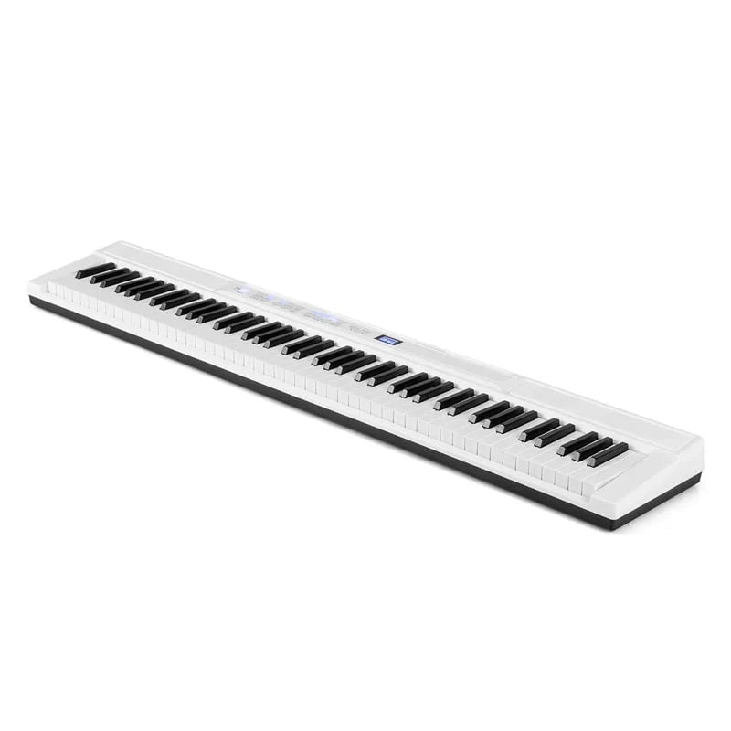 88 Key Electric Piano Keyboard Set with Adjustable Stand & Stool, Lighted Full Size Sensitive Keys, Sustain Pedal, Portable Bag for Beginners