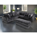 Oversized 6-Piece Corduroy Upholstered L-Shaped Modular Sectional Sofa, DIY Combination