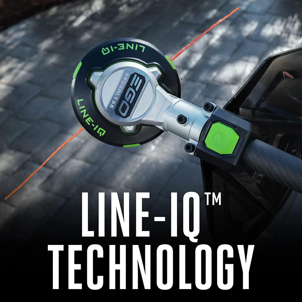 EGO POWER+ String Trimmer  Battery Powered  16" Trimmer for Weeds and Grass with POWERLOAD  LINE IQ  Telescopic Carbon Fiber Shaft  Includes 56V 4.0Ah Battery and Charger - ST1623T