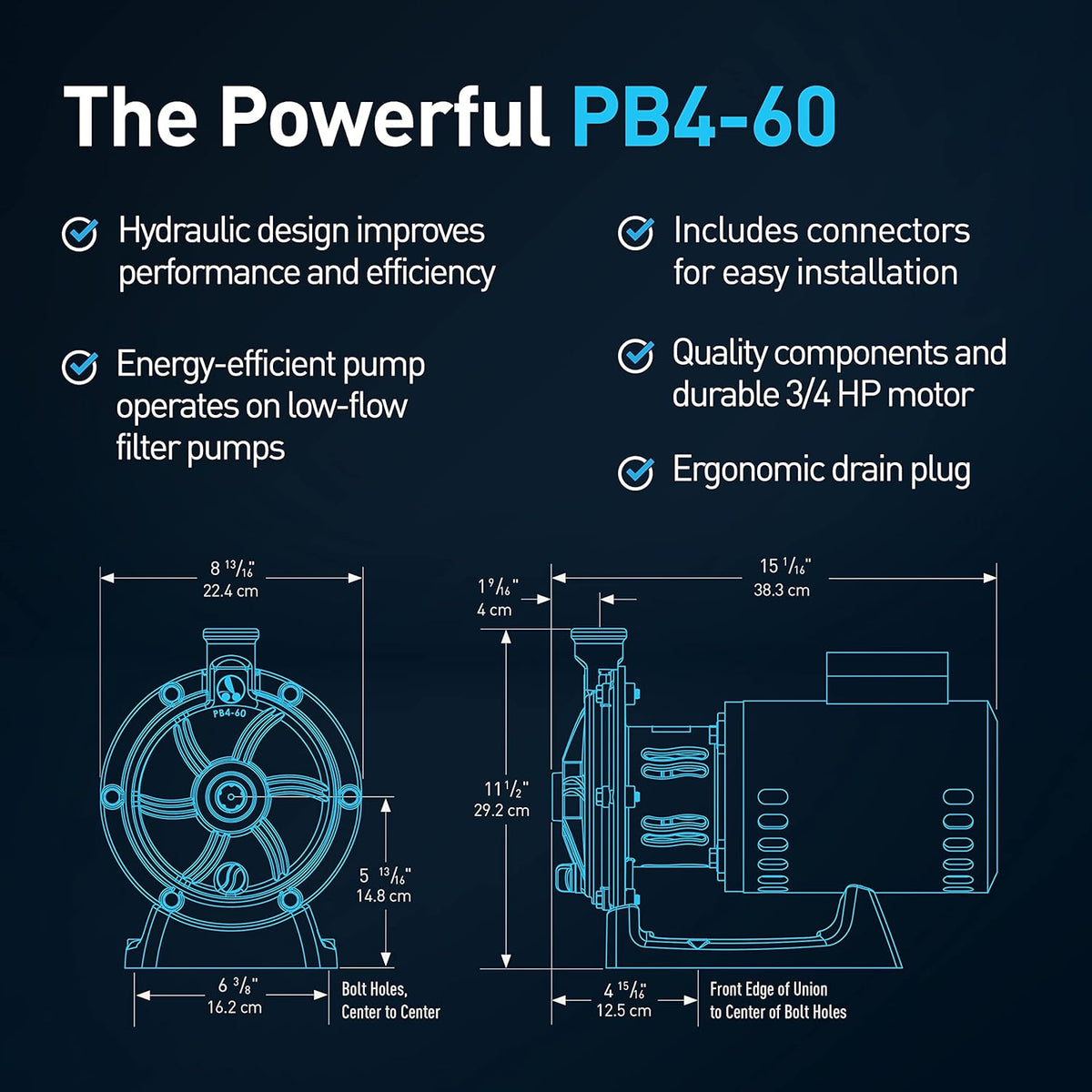 Polaris PB4-60 Booster Pump with 60-Hertz Motor
