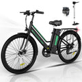 COLORWAY BK8 Women’s Electric Bike, 500W Motor, 36V 12Ah Battery, 26′�?Tires, Steel Frame