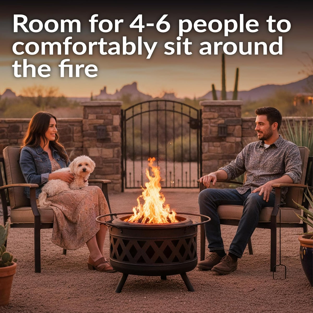 Sunnydaze 30-Inch Crossweave Smokeless Wood-Burning Fire Pit with Cover and Poker - Steel Outdoor Smokeless Fire Pit for the Backyard