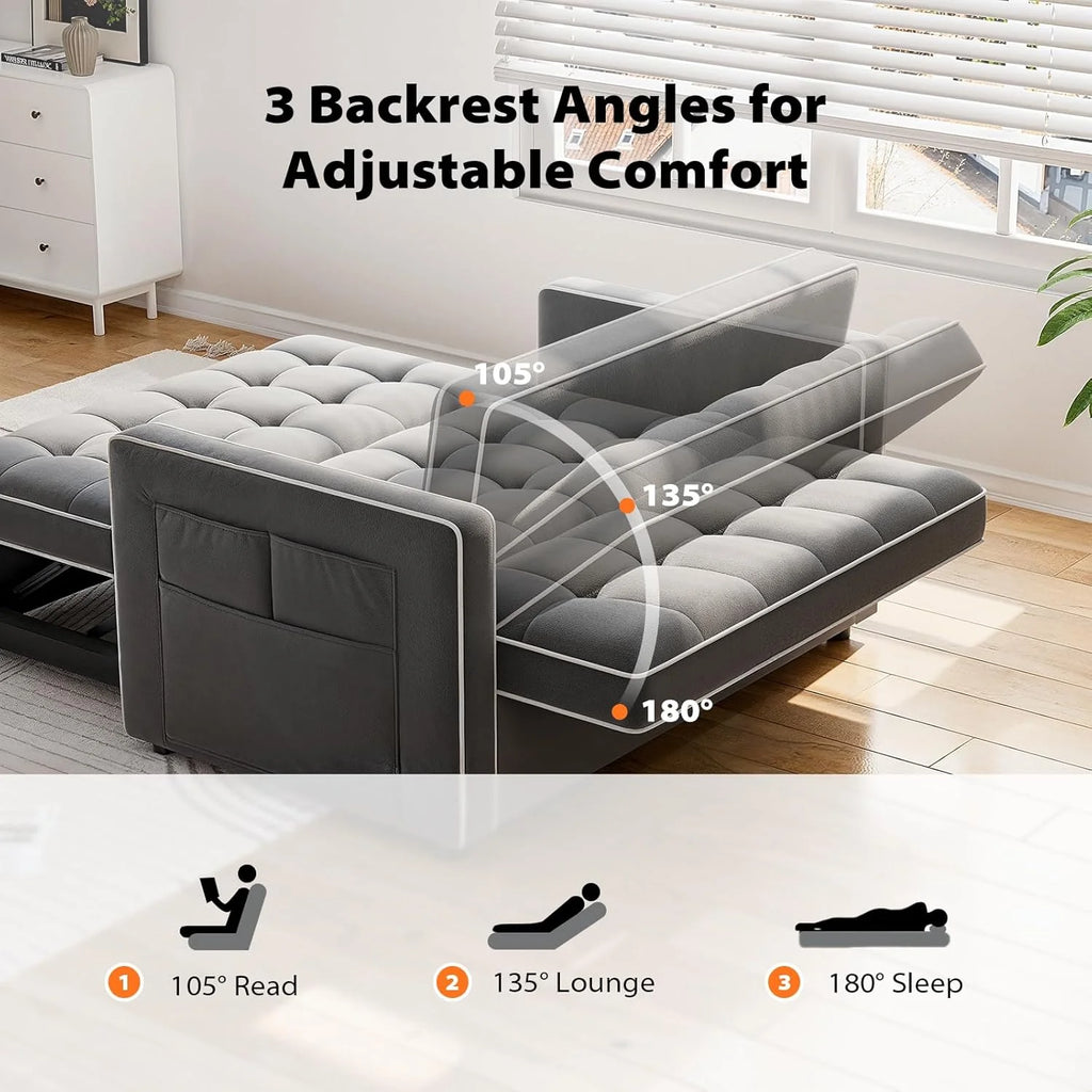 3 in 1 Convertible Sleeper Sofa Bed