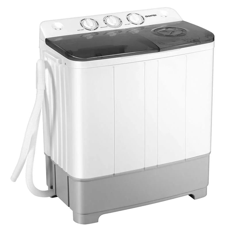 22 Lbs 2 In 1 Portable Washing Machine With Drain Pump Twin Tub Top Load Washer Dryer Combo For Rv Apartment