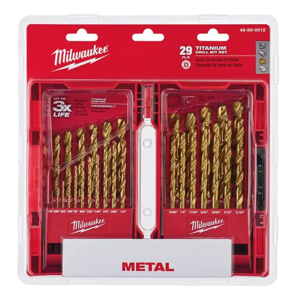 48-89-0012 Titanium Drill Bit Set (29-Piece)