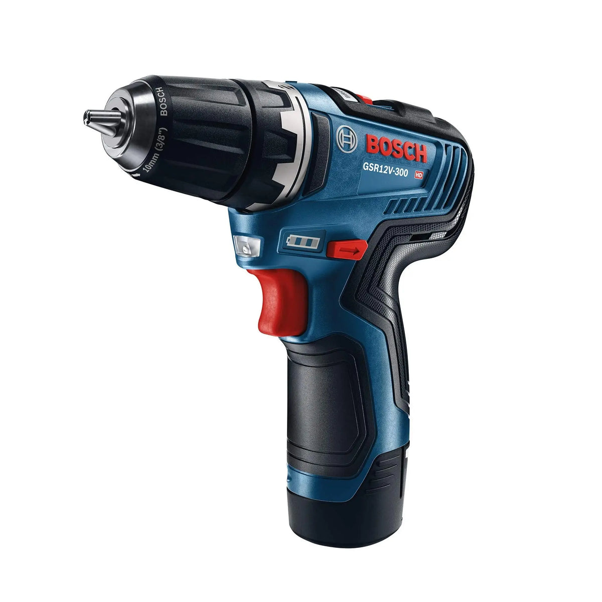 BOSCH CLPK22-120 12V Max Cordless 2-Tool 3/8 in. Drill/Driver and 1/4 in. Impact Driver Combo Kit with 2 Batteries, Charger and Case,Blue