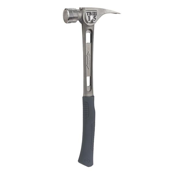Stiletto TB3MC 15 oz Ti-Bone III Titanium Hammer with Milled Face Curved Handle