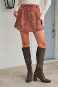 Fawning For You Skort-Amber Pink